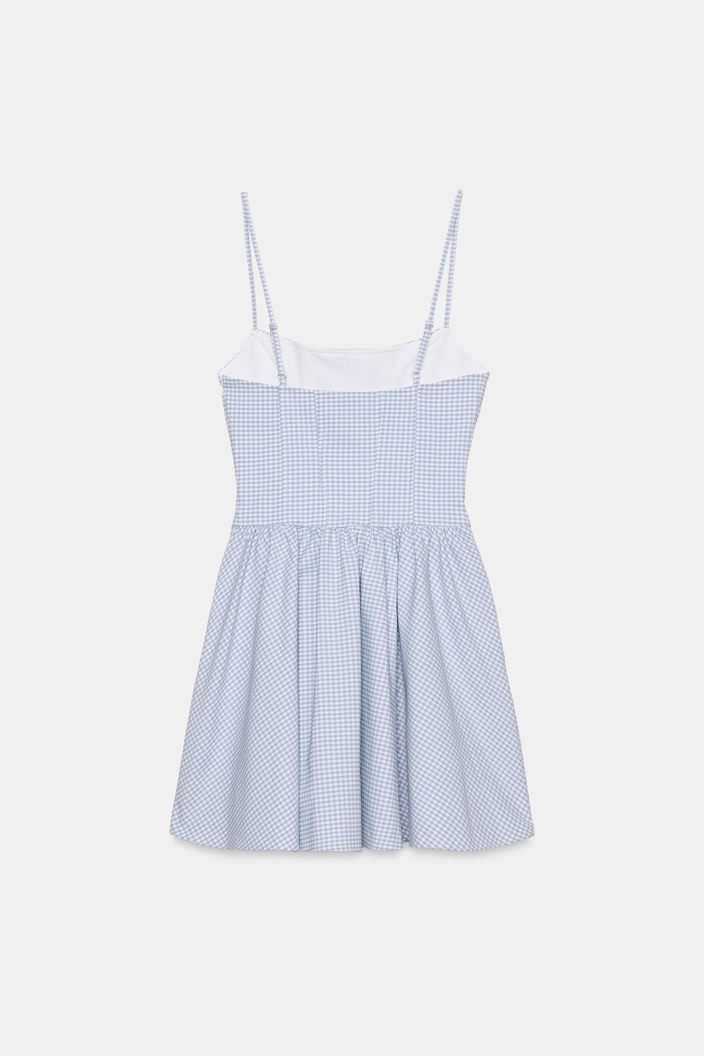 VESTIDO COSETERO VOLUMEN CUADRO VICHY
