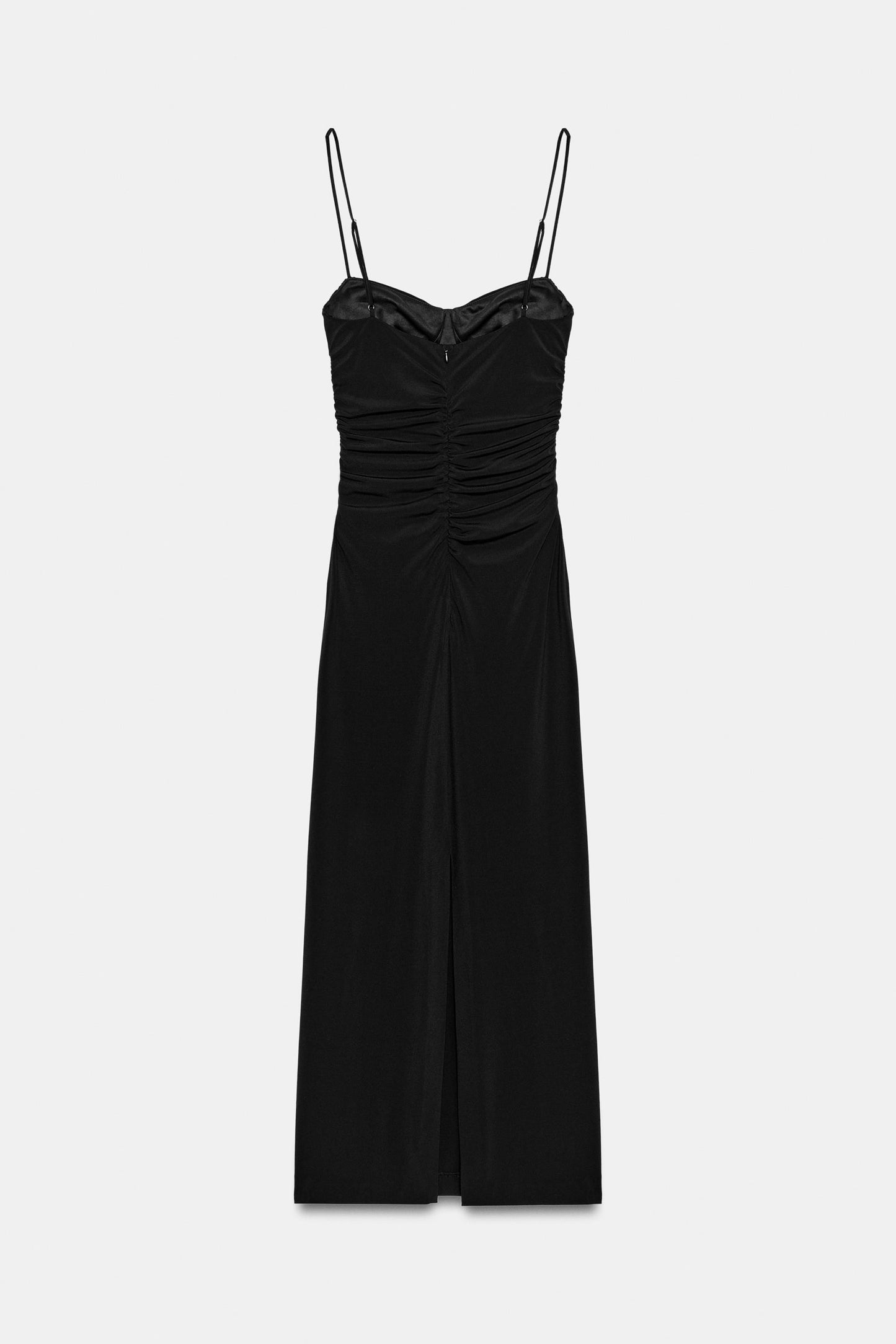 VESTIDO MIDI TIRANTES FRUNCES