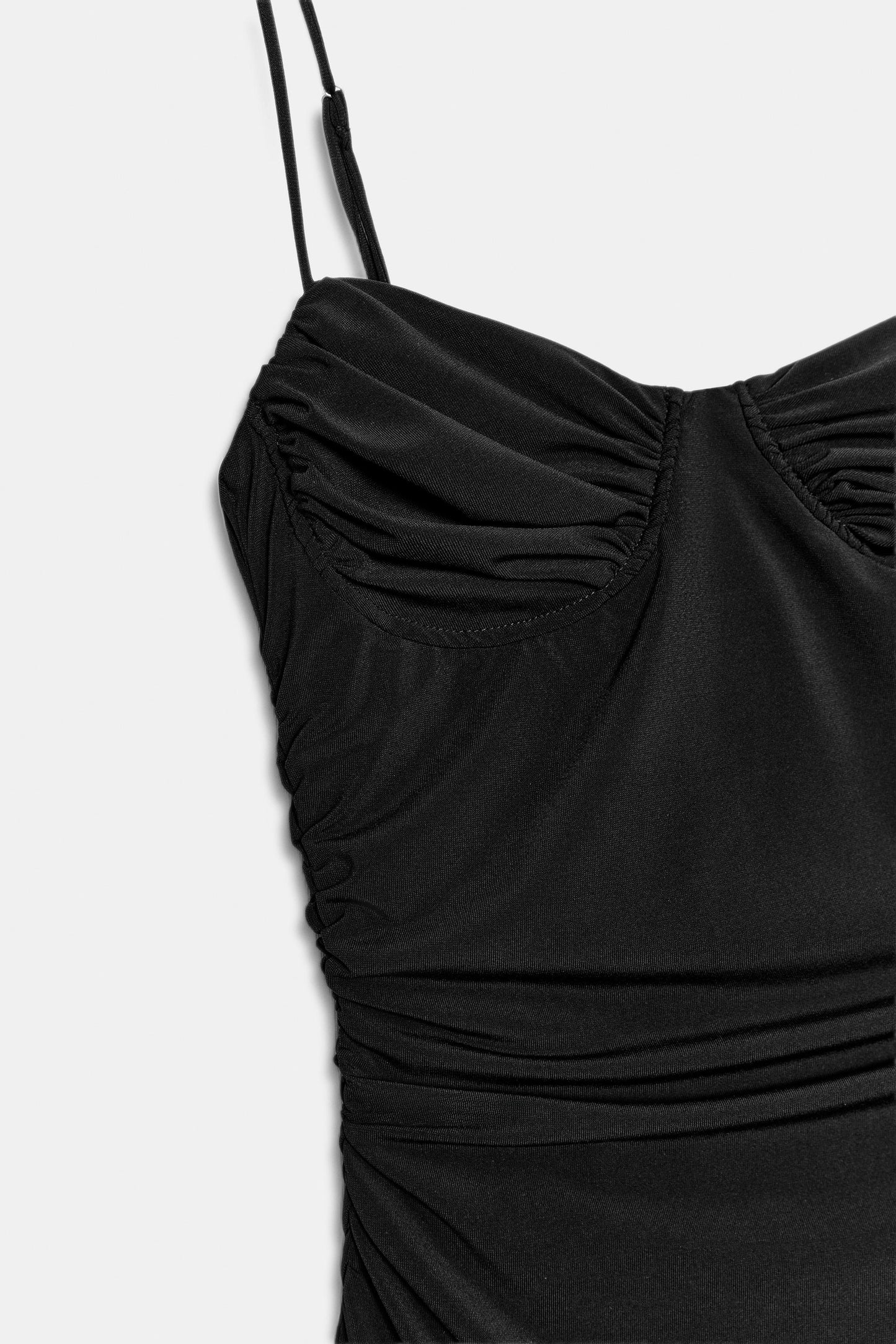 VESTIDO MIDI TIRANTES FRUNCES